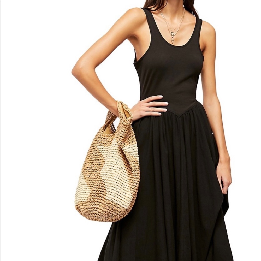 FREE PEOPLE Emily Ruffled Cotton-Blend Midi Dress